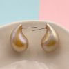 Acrylic Earrings Water Drop Nacrolacquer