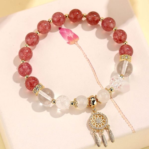 New Chinese Style White Crystal Tassel Bracelet Female Niche High Sense