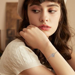 Valentine's Day Heart-shaped Adjustable Bracelet Water Drop