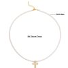 Men's Hip-hop Retro Black Agate Lock Pearl Necklace