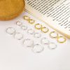 Women's Fashion Square Glossy Circle Ear Clip