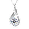 Water Drop Pendant Women's Diamond Necklace Minority All-match