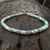Natural Stone 42 Spacer Glitter Stone Crystal Adjustable Bracelet