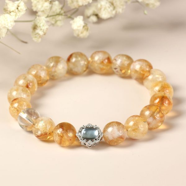 Design Crystal Citrine Ornament Girlfriend Gift Bracelet