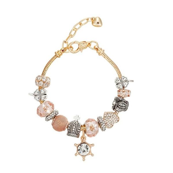 DIY Diamond Rudder Pendant Bracelet For Women