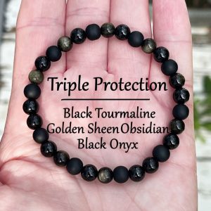 Natural Jin Yaoshi Black Agate Bracelet