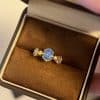 Vintage Sapphire Ring Light Luxury Minority High-end Design Exquisite