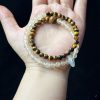 Sunstone Double Circle High Goods Aquamarine Slip Multi-Circle Bracelet