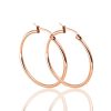 316L Stainless Steel Large Circle Coil Earrings