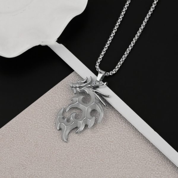 Luminous Flame Dragon Necklace Personality