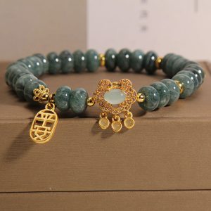 Natural Emerald Jade Bracelet For Women