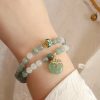 Safety Buckle Pendant Crystal Bracelet Jewelry