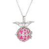 Multicolor Aromatherapy Ball Pendant Necklace Alloy