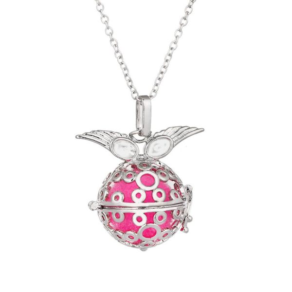 Multicolor Aromatherapy Ball Pendant Necklace Alloy