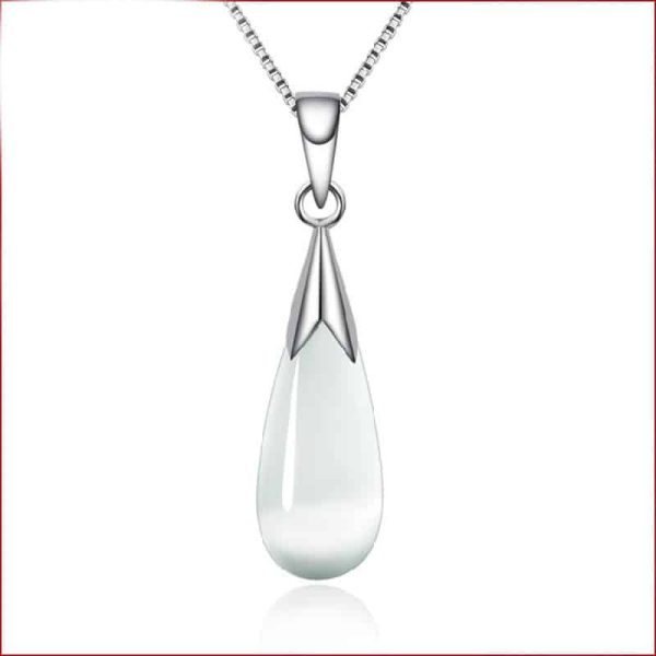 Moonstone Opal Water Drop Pendant