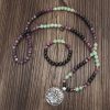 Dongling Long Yoga Lotus Pendant Necklace