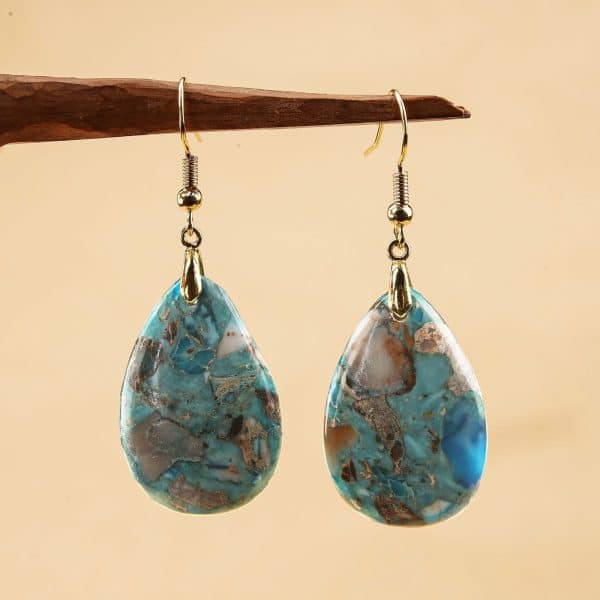 Women's Natural Stone Simple Earrings
