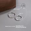 Women's Three-sided Crushed Ice Closed Ring