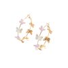 Butterfly Earrings Hollow Multi-layer Big Circle Ear Hook