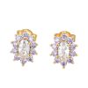 Women's Fashion Simple Micro-set Zirconia Earbone Studs