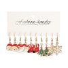 Christmas Earrings 5 Pair Set Holiday