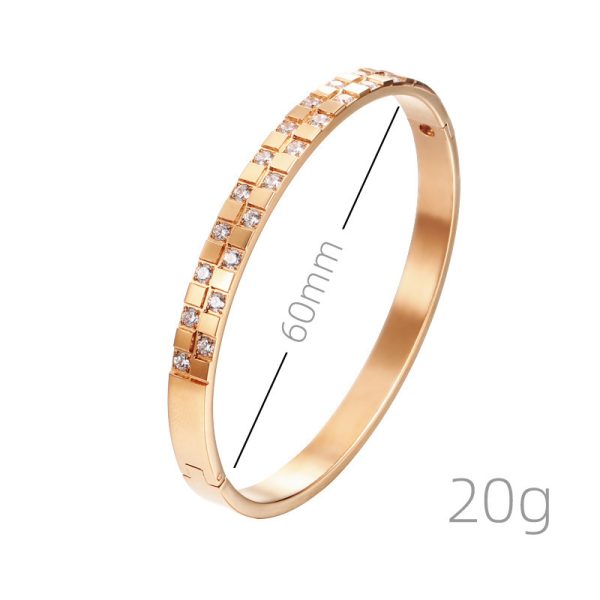 Non-fading Ornament Women's Electroplated Gold Titanium Steel Bracelet