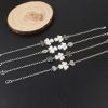 Artificial Miao Silver Ethnic Style Eardrop Frame Diy Bracelet Clover