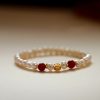 Natural Freshwater Pearl Bracelet Fu Character Light Luxury Beaded High Sense