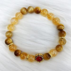 Handmade Women's Bracelet Natural Citrine Bracelet