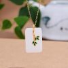 0394dcbe-ee62-4b16-898c-9dadc30a14d8.jpg Mascot Ethnic Accessories Ancient Gold-plated Hetian Jade Necklace