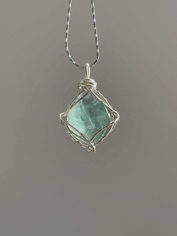 03c1834f-9d67-4674-8418-e792cf2026b5.jpg Original Handmade Winding Necklace Pendant Aquamarine Amethyst Gem Grade