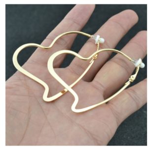Big Circle Earrings Love Style Personality