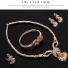 Jewelry Set Geometric NecklaceEarrings Bracelets