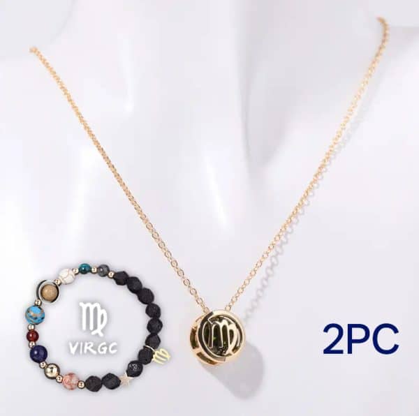 Natural Stone Beaded Necklace Set