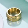 Starry With Diamonds Titanium Steel Couple Couple Rings