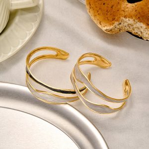 Women's Stainless Steel Drip Bracelet Adjustable Opening