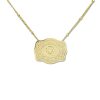 Gold-plated Embossed Slim Chain Adjustable Necklace