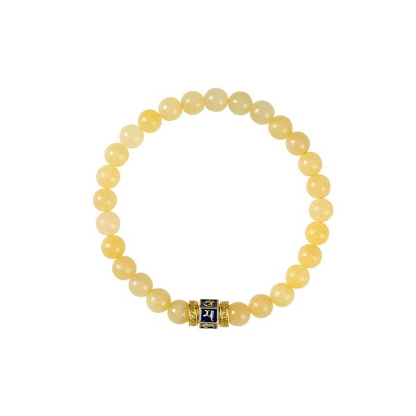 Women's Temperament Wild Six-word Mantra Barrel Beads Small Square Sugar Bead Bracelet