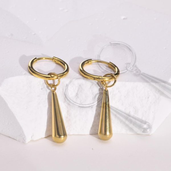 Stainless Steel Drop Earrings