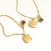 December Birthday Stone Pendant High Color Retention Necklace