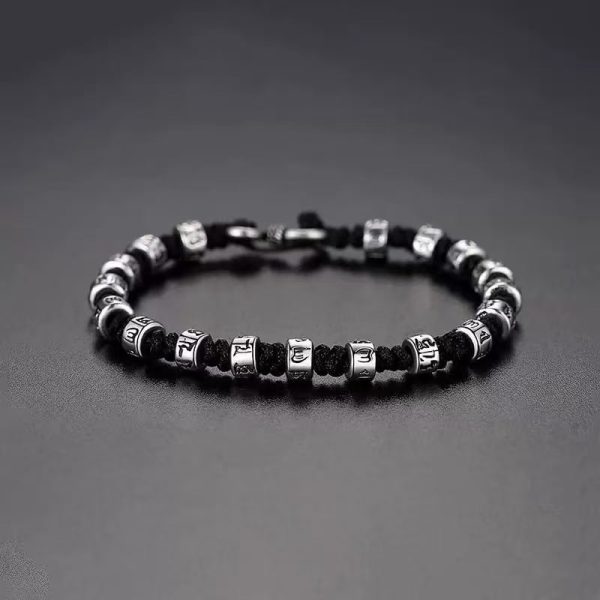 Six Words Mantra Carrying Strap Male Laid-back Bracelet Female Personality