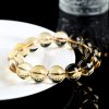 Natural 7A Grade Citrine Scattered Beads Ball Bracelet