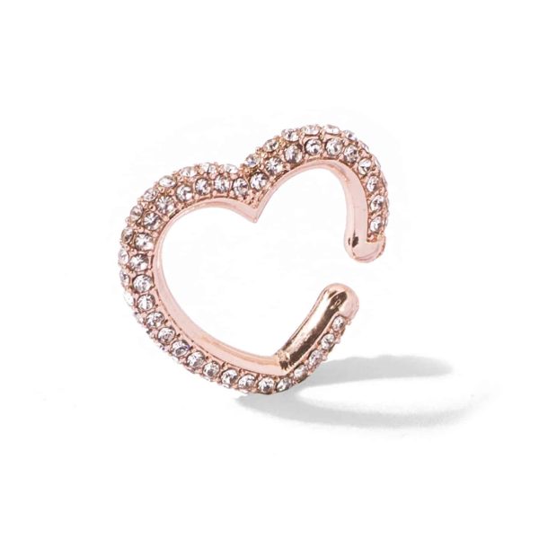 Women's Fashion Color Diamond Micro Set Heart Shape Earrings
