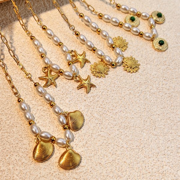 05bb4e1e-fd00-41a7-90c4-993dfad55884.jpg Ocean Series Starfish Pearl Scallop Pendant Clavicle Chain Female