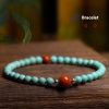 Turquoise With South Red Persimmon Red Bracelet