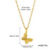 18K Real Gold Pleated Small Round Brand Light Luxury Necklace