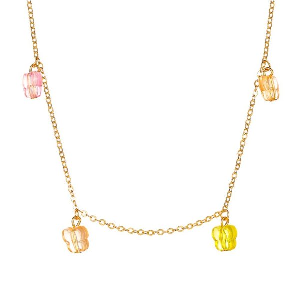 Summer Colorful Set Of Jewelry, SmallAnd Colorful Butterfly Necklace