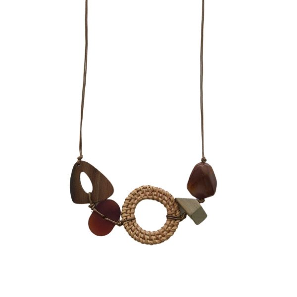Long Shaped Original Hand-woven Pendant Necklace