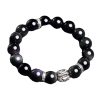 Silver 999 Natural Obsidian To Cloud Year Of Bracelet