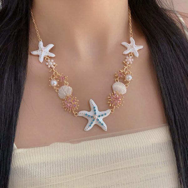 Female Fashion Vacation Style Ocean Starfish Shell Bracelet